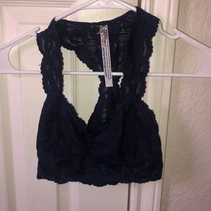 Lace Bralette in Dark Blue